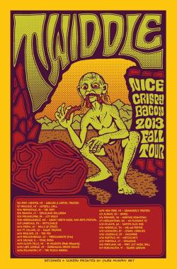 m3talhippie:  Twiddle’s awesome tour poster  Saw them last night!! So great. Awesome show.