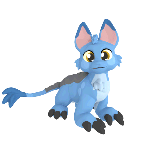 neopetsenjoyer: 3D Neopet colour #2: Bori!I recently switched programs when it comes to modelling fr