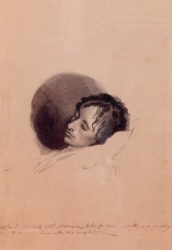 John Keats on his deathbed.