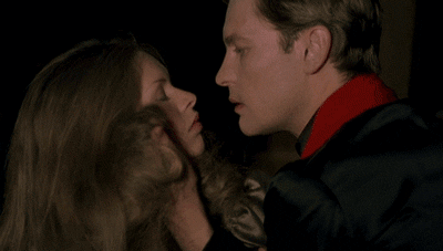 that70sflick:Helmut Berger and Teresa Ann Savoy in Tinto Brass’ erotic epic, “Salon Kitty” (1976) 