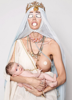 rubbernecked:  Bruce LaBruce with Nina Arsenault, Tripartite Goddess I, II, III, 2011