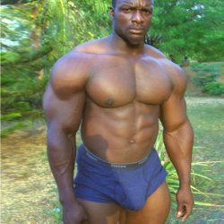 muscleclubeblog:  Tchabé Abraham   God damn, amazing from both sides. One hell of an ass, chest, bulge, and everything.