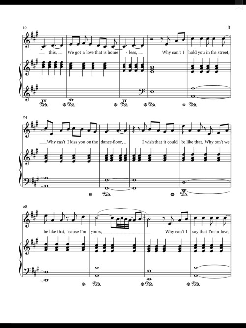 Secret Love Song - Little Mix ft. Jason Derulo (Piano Sheet)