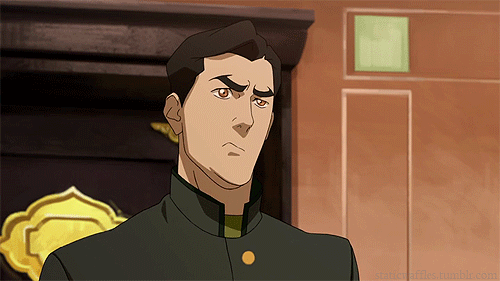 staticwaffles:  I laughed so hard when I saw Mako make this face so I decided to make it into an infinite loop. 