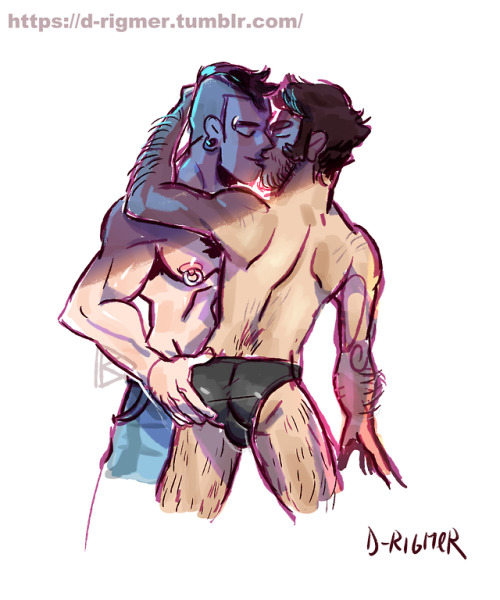 i’m back with Ethan and Marcus ;)pose from reference!More Bara nsfw gay art here on my blog :)