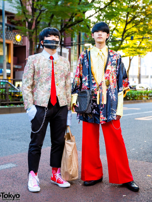 16-year-old Jun and 17-year-old Ryo on the street... | Tokyo Fashion