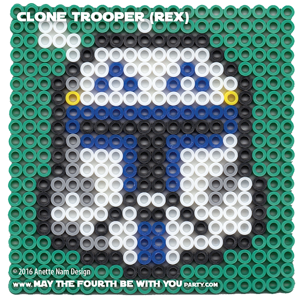 The Force Awakens Stormtrooper Perler Pixel Pattern