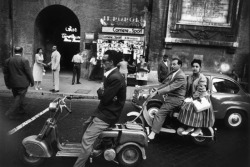  Red Light and Vespa, Rome,1956, William