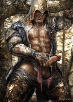 agunthatfiresflamingcocks:connor kenway (nsfw version)