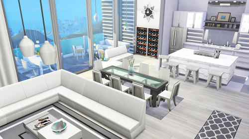  HUGE LUXURY APARTMENT FOR A BIG FAMILY 6 bedrooms - 7-10 sims3 bathrooms§ 115,803+11,291+49,764 (wi