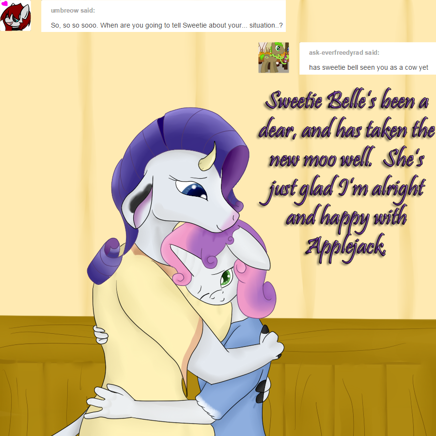 ask-raricow:  It’s good to see her again.  ^w^