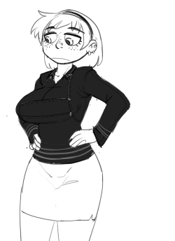 nsfwkevinsano:  Something silly inspired by this post. A multipurpose jacket. I also got a bit attached to this character now. Her name is Constance, slacking college student, tends to go along with her friends’ zany schemes (like modeling for a dubious