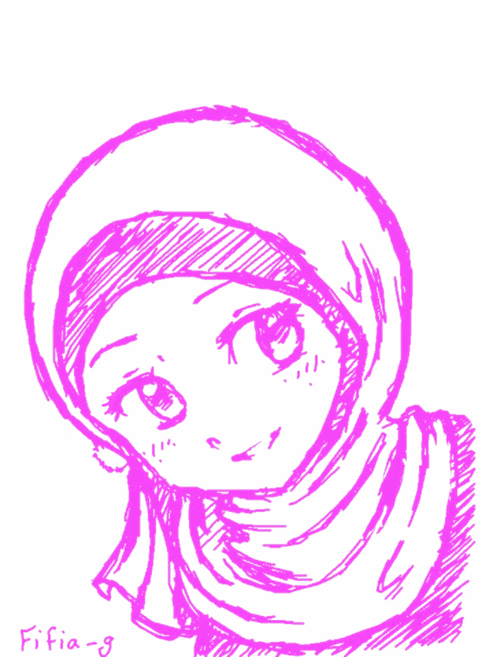 Islamic Art and Quotes — Cute Manga Muslimah Animation From the...