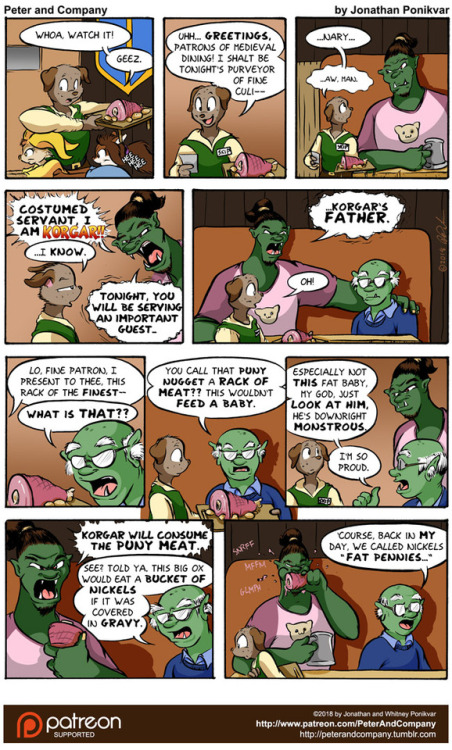 Peter &amp; Company #271: Korgar’s Eating Habits And now we meet Korgar&rsquo;s dad, a strange Goomb