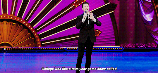 stream: “I went to college, I was 18 years old, I looked like I was 11. I lived like a goddamn Ninja Turtle. I didn’t drink water the entire time. I lived on cigarettes and alcohol and Adderall.”  John Mulaney: Kid Gorgeous at Radio City (2018)