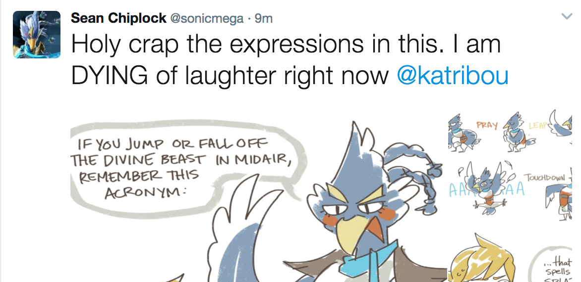 katribou: im cryin revali’s voice actor found my bad comic AND THEN PROCEEDED TO