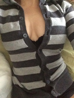 pervertedbabydoll:  Grabbed this sweater from lost and found at work.