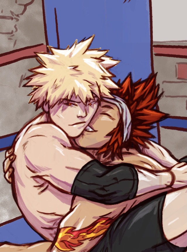 kiribaku being cute. pop rocks in love!