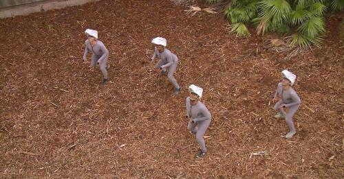 lotrlocked: thebestoftumbling: The raptors in Jurassic World during filming… I was hoping it wo