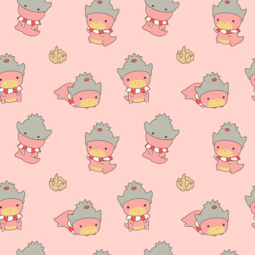 Drew myself a quick tile background for my Slowking collection site/fan-shrine (been in production s