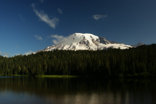 frommylimitedtravels:   Rainier at Refection Lake