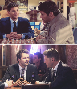 chiwalker:  obl-wan-kenobl-deactivated20201:Cas and Dean 8x08 // 9x09        Is it me or is it just a damn shame a whole season has to pass before      they actually have another date?  Oh, my poor OTP…