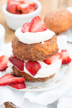 Fullcravings:  Fried Strawberry Shortcakes  None At All