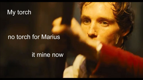 enjolrasthechief: definitivelysarah: Enjolras likes to take things away from people. This is actuall