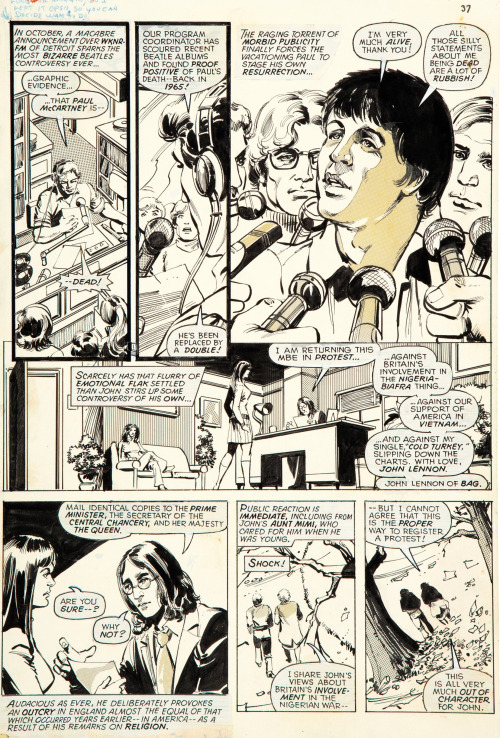 Marvel Super Special #4: The Beatles Story Part TWO By George Perez And Klaus Janson