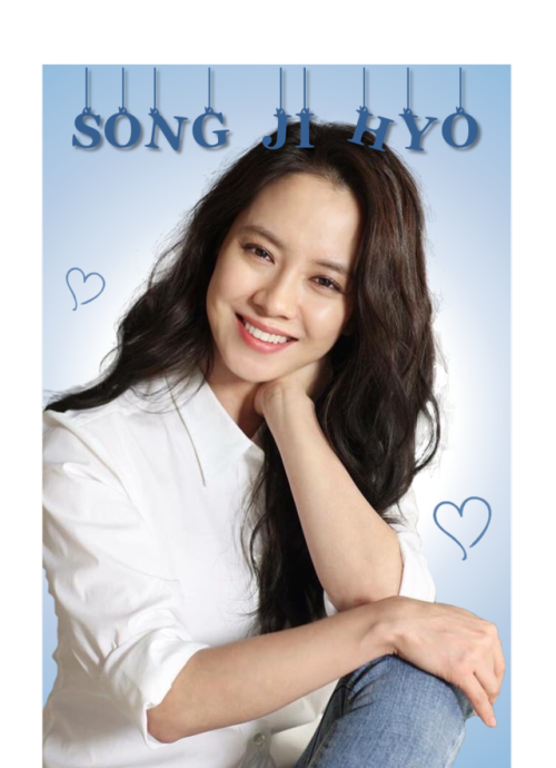 Song Ji Hyo &lt;3Design made my me, no reposting please.