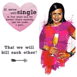 iwanttobelikemindykaling:  Happy Valentine’s Day, lovers. Here’s the card I sent out this year.