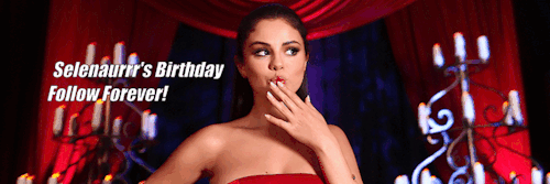 selenaurrr: I’m celebrating my birthday by doing a follow forever. Most of you if not all are my mut