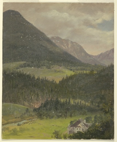 Bavarian alps landscape, Frederic Edwin Church, 1868, Smithsonian: Cooper Hewitt, Smithsonian Design
