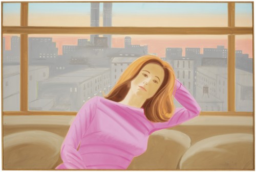 Alex Katz, Maxine, 1974, Oil on linen, 48 x 72 in. (121.9 x 182.9 cm.), Thaddaeus Ropac Gallery