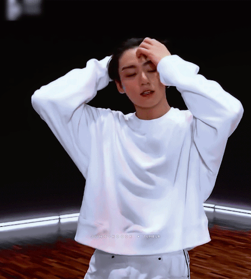 Jungkook Pushing His Hair Back