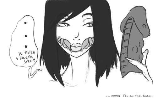 sketchlasketch:  >.> Can’t stop drawing Mileena…