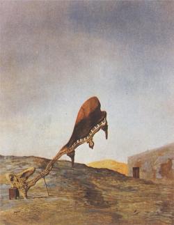 magrittee:  Salvador Dali - Skull with Its Lyric Appendage Leaning on a Bedside Table Which Should Have the Exact Temperature of a Cardinal’s Nest 