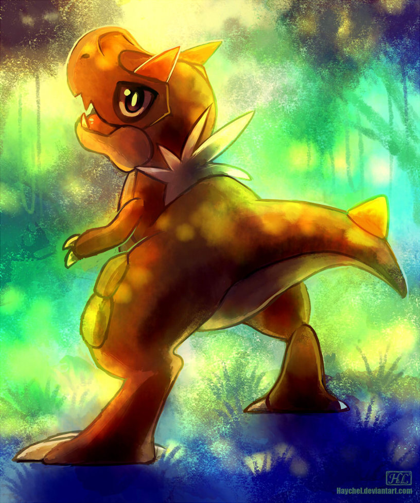 dragonpokemonart:  Tyrunt by Haychel Befriend more dragons @ DragonPokemonArt 