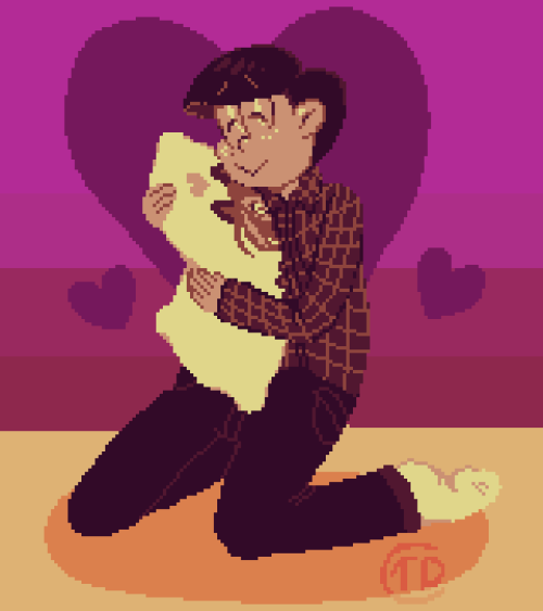 that-artistic-dork-chris: some pixel art of the Matsuno brothers! I did a little palette challenge u