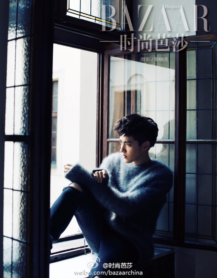 Kris Wu poses during a photoshoot for 'Bazaar Men' magazine.[5
