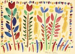 artist-brauner:  Fleurs, Victor Braunerhttps://www.wikiart.org/en/victor-brauner/fleurs-1955