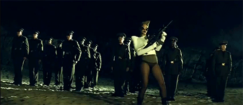 blackveilbarb:  The Holy Trinity shootin shit up 