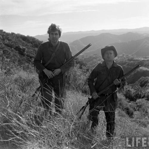 Fess Parker and Buddy Ebsen(Allan Grant. 1955?)