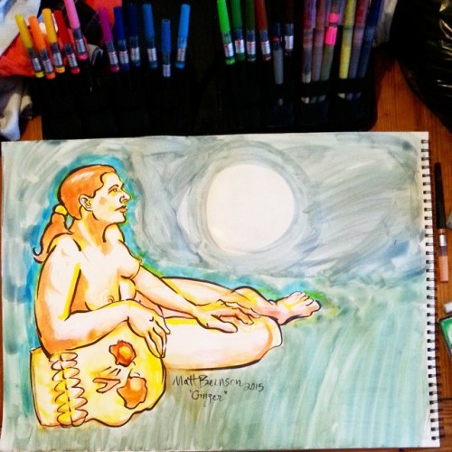 Put some color into a sheet of life drawings porn pictures