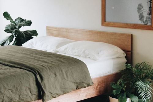 Square Bed by Al + Imo, MelbourneHeartwood