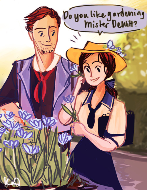 Elizabeth would be so at home at like a botanical garden with a cute hat and a sketchbook just being