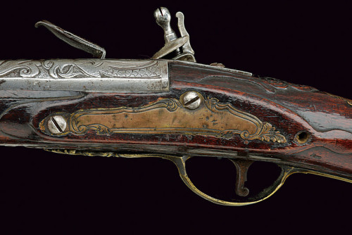 Flintlock fowler originating from Brescia, Italy, early 18th century.