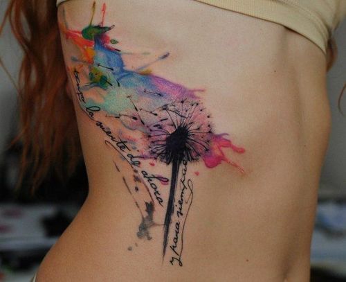 tactless-minxx:  Can I please just get a watercolor tattoo already?  Someone, please