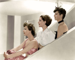 oldhollywood-mylove:  Norma Shearer, Joan Crawford and Rosalind Russell in The Women (1939)    