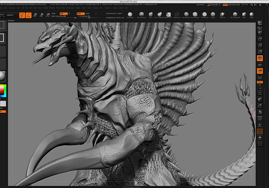 Progress on GIGAN commission. I blended elements of the showa suit with the Final Wars suit. #dopepope #Gigan #cyborg #finalwars #alien #Wip #Videogames #zBrush #3D #model #art #anime #sculpture #illustration #playstation #villain #fandom #monster...